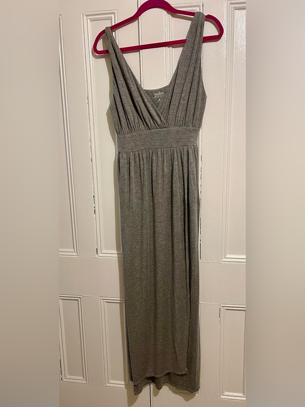 NY & Co. Soho Street Heather Gray Maxi Dress